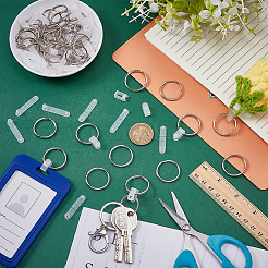 120Pcs Iron Split Key Rings&nbsp;KEYC-FG0001-18