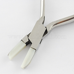 プラスチックプライヤーカバー  ナイロンジョープライヤーの交換ジョー  ホワイト  25x8x7mm&nbsp;X-TOOL-Q004
