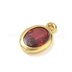 Brass Pave Cubic Zirconia Charms&nbsp;KK-CBA74BF-02G-01
