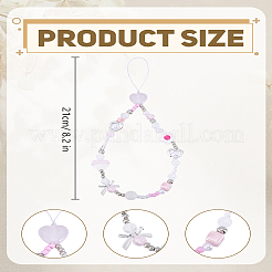 1Pc Resin Flower Heart Pendant Decoration&nbsp;AJEW-LP0004-57
