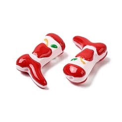 Boot Baking Paint Glass Enamel  Beads&nbsp;LAMP-C020-02J
