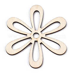 Unfinished Natural Poplar Wood Big Pendants&nbsp;WOOD-TAC0012-12