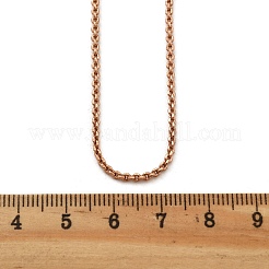 Brass Rolo Chains Necklaces for Women&nbsp;NJEW-D302-22RG
