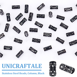 40Pcs Hollow 304 Stainless Steel Beads&nbsp;STAS-UN0060-15
