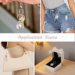 6Pcs 316 Stainless Steel Locket Pendant Keychain&nbsp;KEYC-PH01648