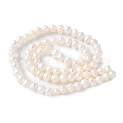 Natural Cultured Freshwater Pearl Beads Strands&nbsp;PEAR-I007-07Q-03C