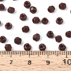 ベーキングペイント パールガラス シードビーズ  丸い穴  双円錐形  ココナッツブラウン  3.5~4x4~4.5mm  穴：1~1.2mm  約5625個/450g&nbsp;SEED-T007-21A-10
