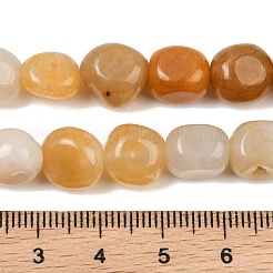 天然石トパーズ翡翠ビーズ連売り  ナゲット  タンブルストーン  9~11x8~10x6~10mm  穴：0.8mm  約18~19個/連  6.89~7.28''（17.5~18.5センチメートル）&nbsp;GG-CBA787B-A21