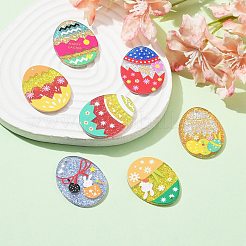 14Pcs 7 Styles Easter Egg Bunny Acrylic Pendants&nbsp;FIND-CJ0001-70