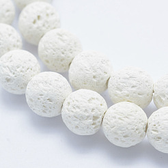 Synthetic Lava Rock Beads Strands&nbsp;G-F549-8mm-B14