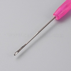 Plastic Crochet Hooks for Hair&nbsp;TOOL-WH0053-30D
