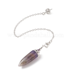 Mixed Gemstone Dowsing Pendulum Pendants&nbsp;G-C051-11P