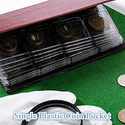 PVC Coin Collection Binder Pages&nbsp;DIY-WH0430-349