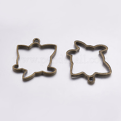 Tibetan Style Alloy Open Back Bezel Pendants&nbsp;LS-PALLOY-L203-12AB