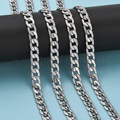Tarnish Resistant 304 Stainless Steel Curb Chains&nbsp;CHS-O002-02