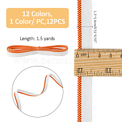 12Pcs 12 Colors Polyester Book Headbands&nbsp;OCOR-FH0001-36