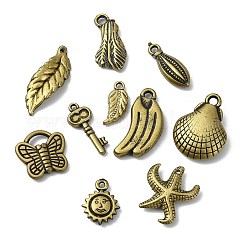 アクリルパーツ  混合型のチャーム  ダークチソウ  16.5~29x7.5~17.5x3~5.5mm  穴：1~3.5x1~6.5mm  約661個/250g&nbsp;OACR-CJC0016-08