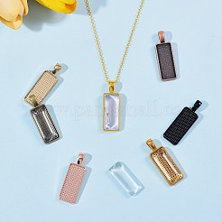 36Pcs 9 Colors Alloy Pendant Cabochon Settings&nbsp;DIY-SZ0001-05