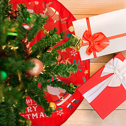 Polyester Christmas Tree Skirt&nbsp;DIY-WH0321-40B
