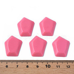 オペークアクリルカボション  五角形  濃いピンク  23.5x18x4mm  約450個/500g&nbsp;MACR-S373-142-A10