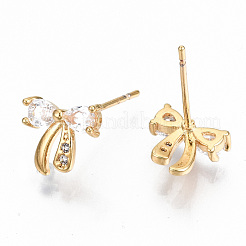 Brass Stud Earrings&nbsp;KK-T062-43G-NF