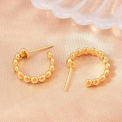 Brass Micro Pave Cubic Zirconia Stud Earrings&nbsp;KK-Z166-07G