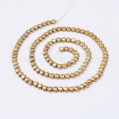 Electroplate Non-Magnetic Synthetic Hematite Beads Strands&nbsp;G-F510-25C