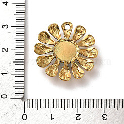 Synthetic Turquoise Flower Pendants&nbsp;STAS-R009-05G-06