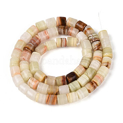 Natural Green Banded Calcite(Afghan Jade) Beads Strands&nbsp;G-T141-94A