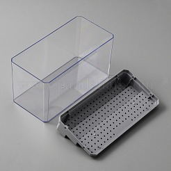 3段透明アクリルミニビルディングブロックプレゼンテーションボックス  防塵組み立てミニフィギュア  模型玩具ショーケース  グレー  完成品：9x18x10.1cm  約2個/セット&nbsp;ODIS-WH0025-78B