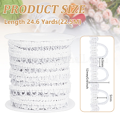 ループ付きナイロン弾性リボン 22.5ヤード  子供用コスチュームアクセサリー  ミックスカラー  1/2インチ（12mm）  22.5ヤード&nbsp;OCOR-BC0006-79