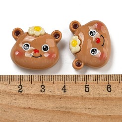 Bear Theme Opaque Resin Cabochons&nbsp;CRES-D040-01A