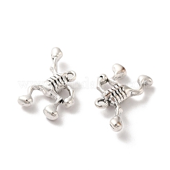 合金のチベット風チャーム  スケルトンチャーム  アンティークシルバー  24x20x5mm  穴：1.6mm  約227個/500g&nbsp;TIBE-B001-39AS