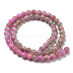 Dyed Natural White Jade Beads Strands&nbsp;G-F764-01C