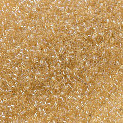 MIYUKIデリカビーズ小  シリンダー  日本製シードビーズ  15/0  （dbs0100)透明ライトトパーズab  1.1x1.3mm  穴：0.7mm  約175000個/袋  50 G /袋&nbsp;SEED-X0054-DBS0100