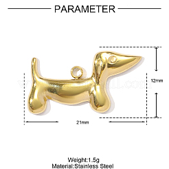 304 Stainless Steel Pendants&nbsp;STAS-OY001-58G