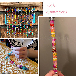 100Pcs 10 Colors Transparent Glass European Beads&nbsp;GLAA-CD0001-12