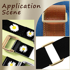 8Pcs Zinc Alloy Rectangle Buckle Ring&nbsp;PURS-SP0001-05LG