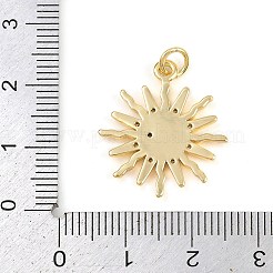 Brass Micro Pave Cubic Zirconia Pendants&nbsp;KK-C114-18G-01