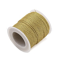 3本撚りポリエステルメタリック糸  ラウンド  ライトカーキ  0.15cm  約25ヤード/ロール&nbsp;MCOR-G003-01A