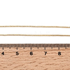 0.8mm真鍮ベネチアンチェーンネックレス  18KGP本金メッキ  17.60インチ（44.7cm）&nbsp;NJEW-G341-02G