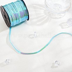 Lt.blueとabカラーのスパンコール/スパンコールロール  直径6mm  100ヤード/ロール&nbsp;X-BS17Y