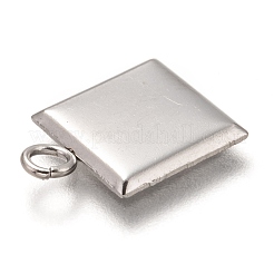 Non-Tarnish 304 Stainless Steel Pendant Cabochon Settings&nbsp;STAS-I176-07P