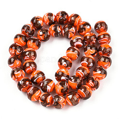 Handmade Gold Sand Lampwork Beads&nbsp;LAMP-N028-001G