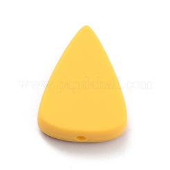 食品グレードの環境に優しいシリコーン焦点ビーズ  ピザ  カラフル  26x19.5x7mm  穴：2mm&nbsp;SIL-F002-04
