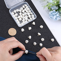 プラスチック模造真珠シャンクボタン50個  鉄パーツ  ローズ  古いレース  11x10.5mm  穴：2mm&nbsp;FIND-GF0005-57