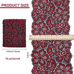 Polyester Lace Flower Fabric&nbsp;DIY-WH0034-95A