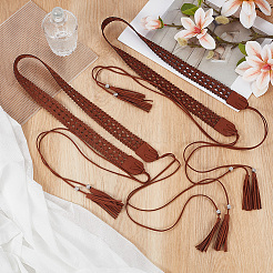 1Pc Bohemian Imitation Leather Tassel Wrap Chain Belts&nbsp;AJEW-CL0006-22