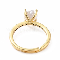 Cubic Zirconia Adjustable Ring&nbsp;RJEW-E264-02G