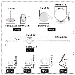 DIY Half Round Jewelry Set Making Kit&nbsp;DIY-SC0018-24
